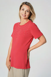 Polera Regular Mujer Coral