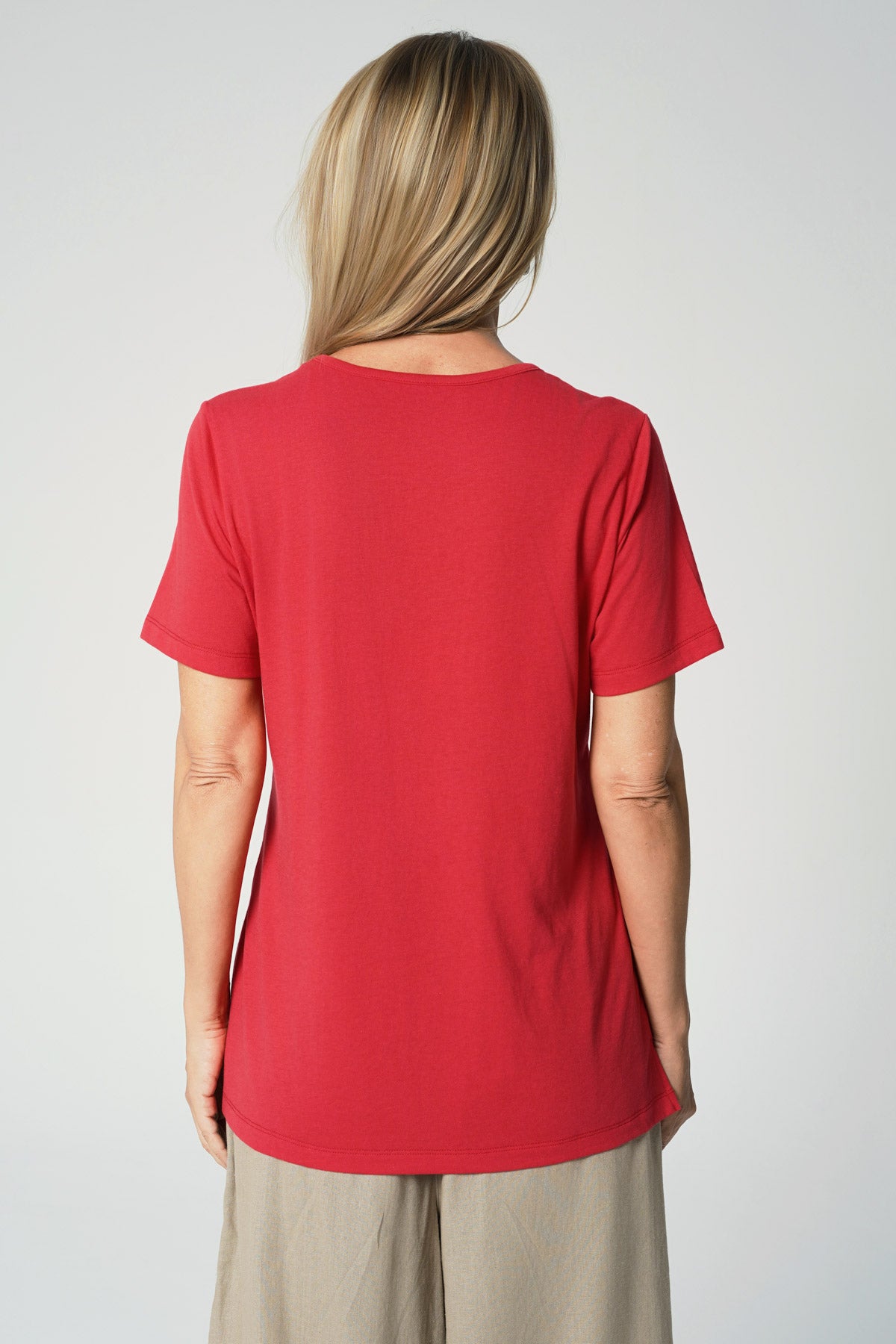 Polera Regular Mujer Coral