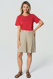 Polera Regular Mujer Coral