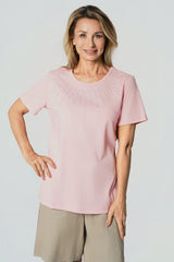 Polera Regular Mujer Palo Rosa