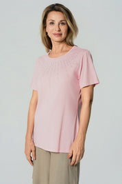 Polera Regular Mujer Palo Rosa