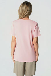 Polera Regular Mujer Palo Rosa