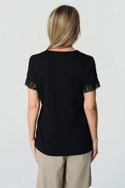 Polera Regular Mujer Negro