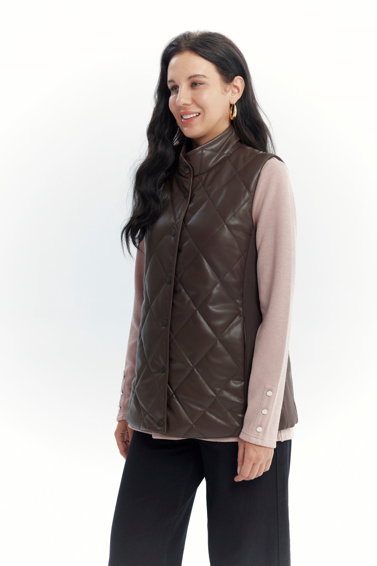 Chaqueta Mujer Regular Café