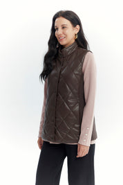Chaqueta Mujer Regular Café
