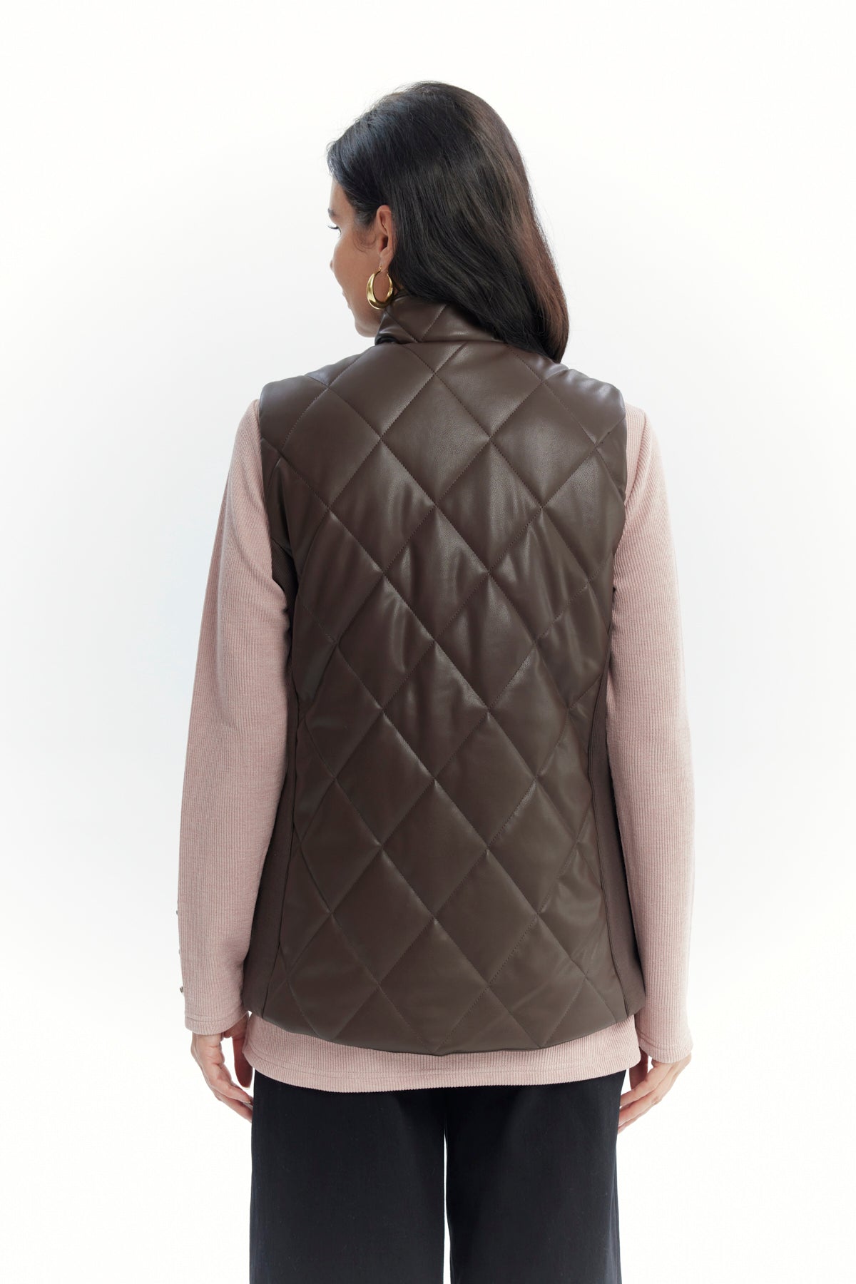 Chaqueta Mujer Regular Café