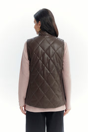 Chaqueta Mujer Regular Café