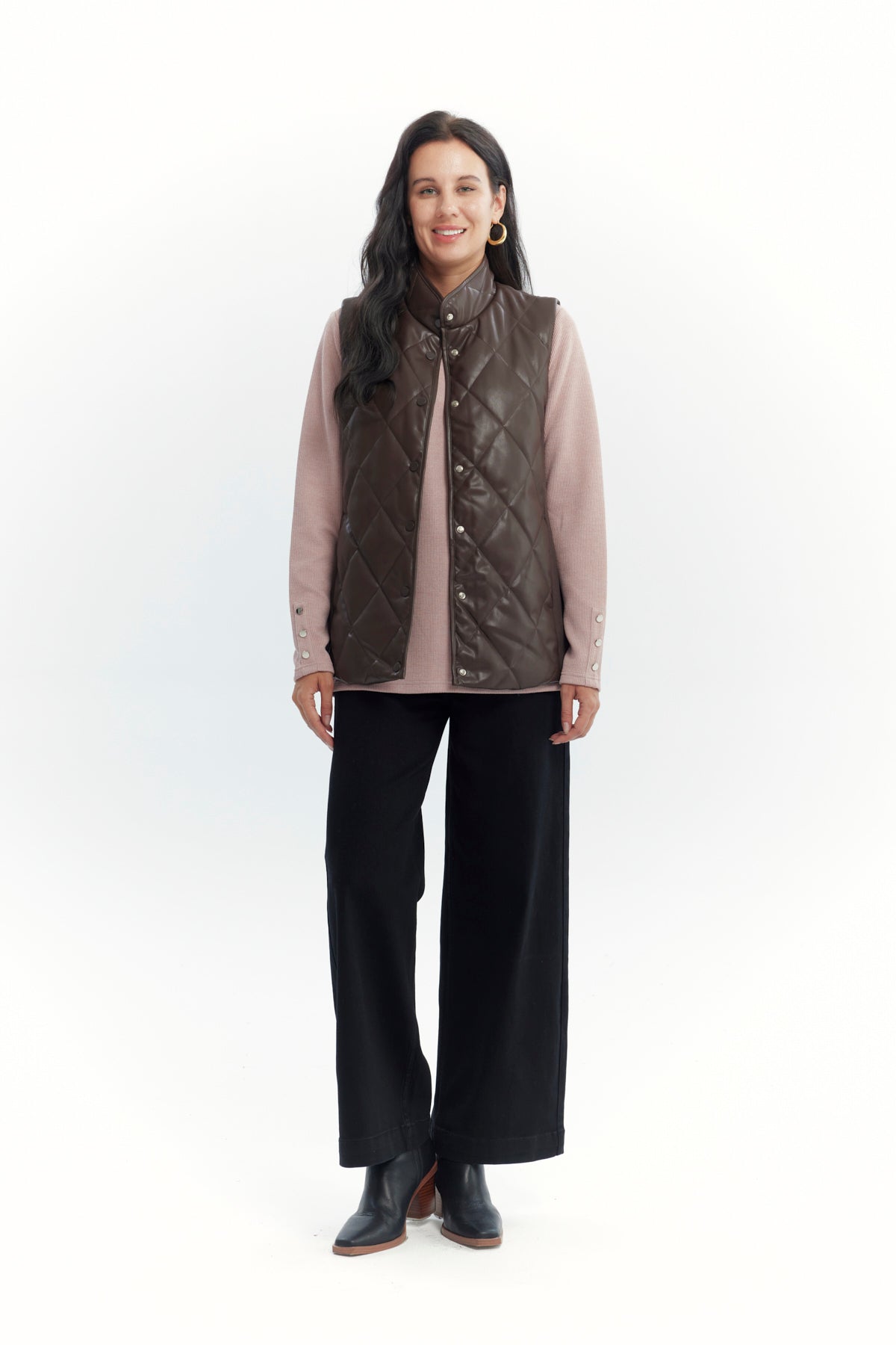 Chaqueta Mujer Regular Café
