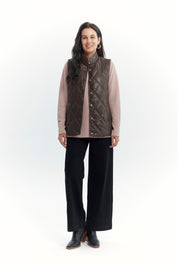 Chaqueta Mujer Regular Café