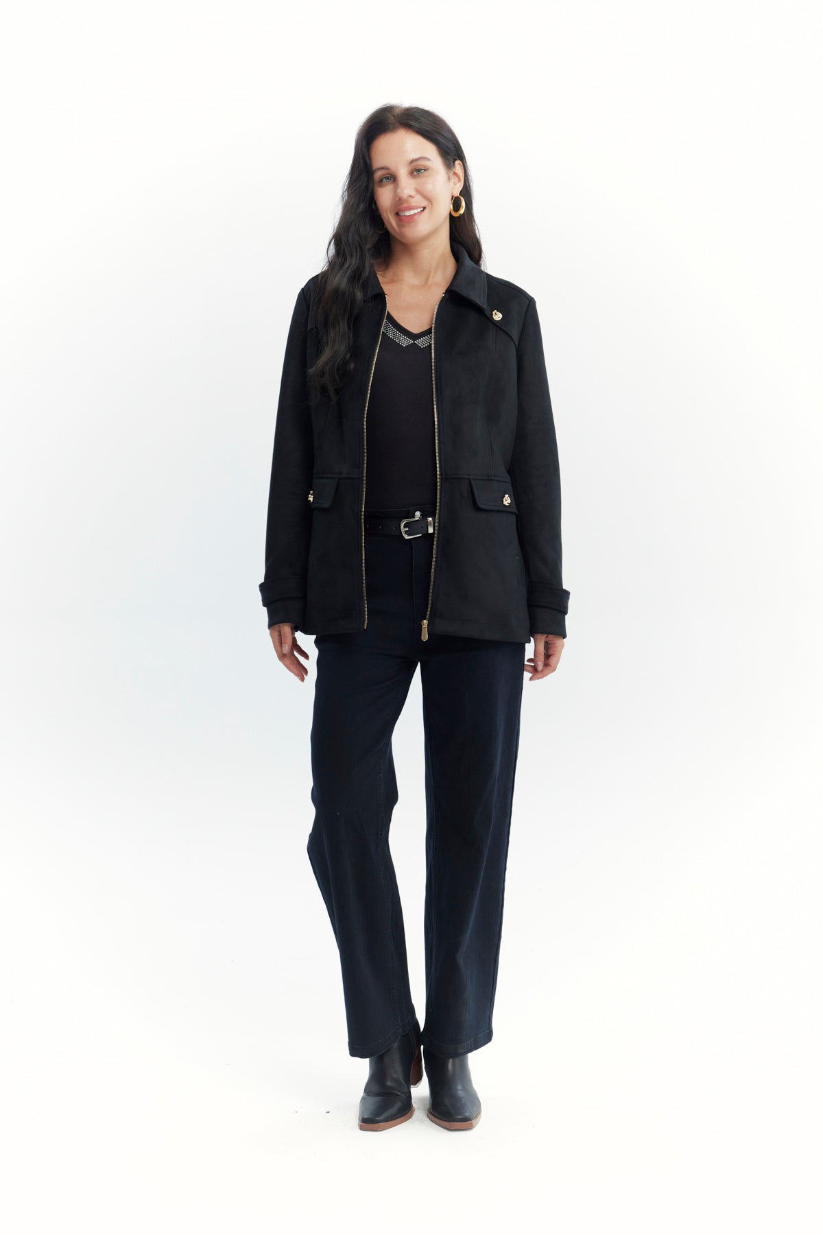 Chaqueta Mujer Slim Negro