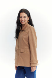 Chaqueta Mujer Slim Camel