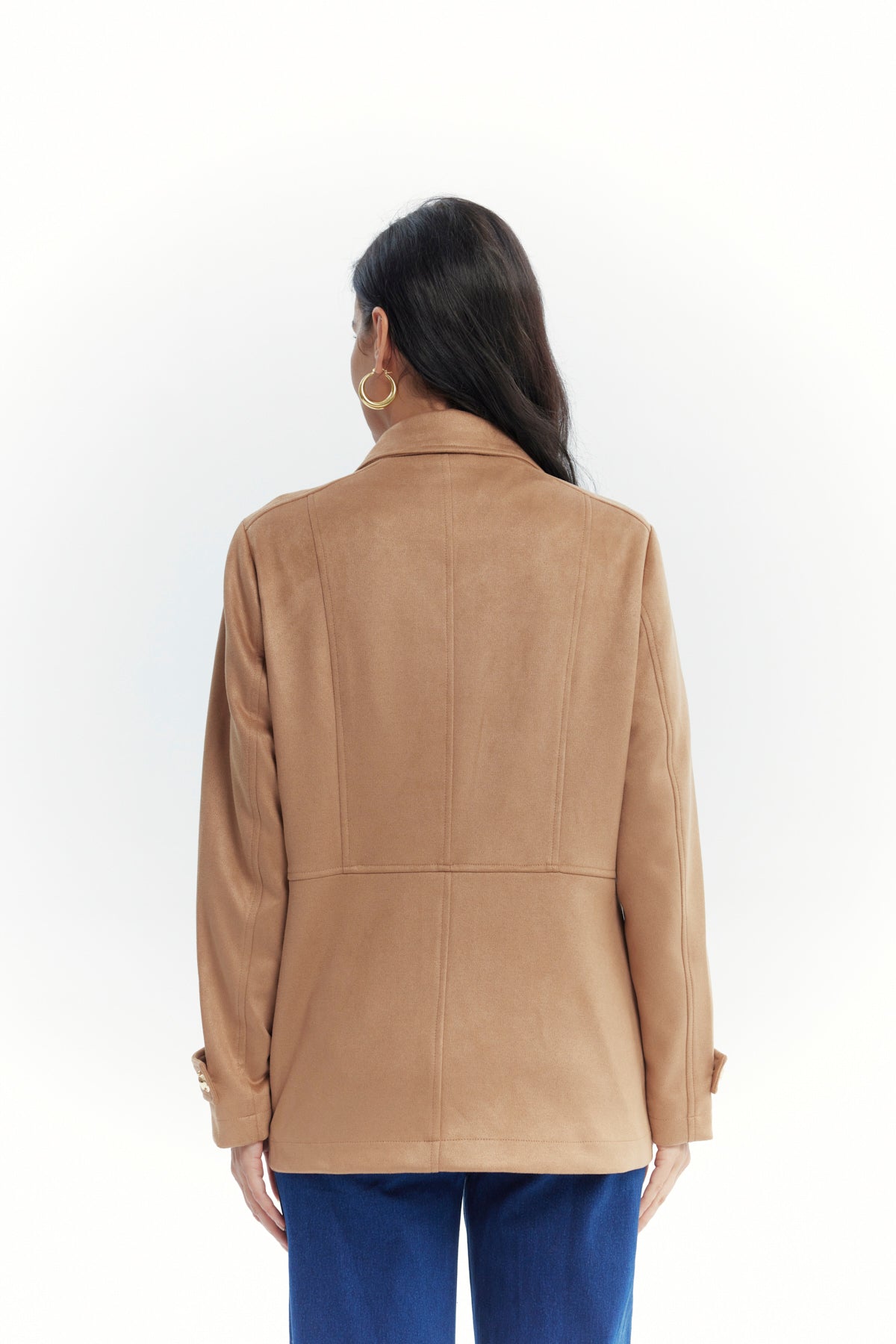 Chaqueta Mujer Slim Camel