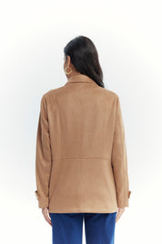 Chaqueta Mujer Slim Camel