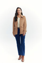 Chaqueta Mujer Slim Camel