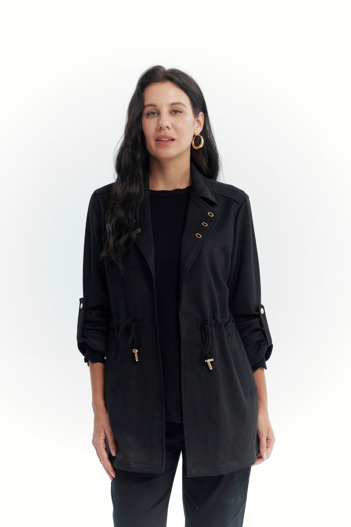 Chaqueta Mujer Regular Negro