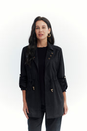 Chaqueta Mujer Regular Negro