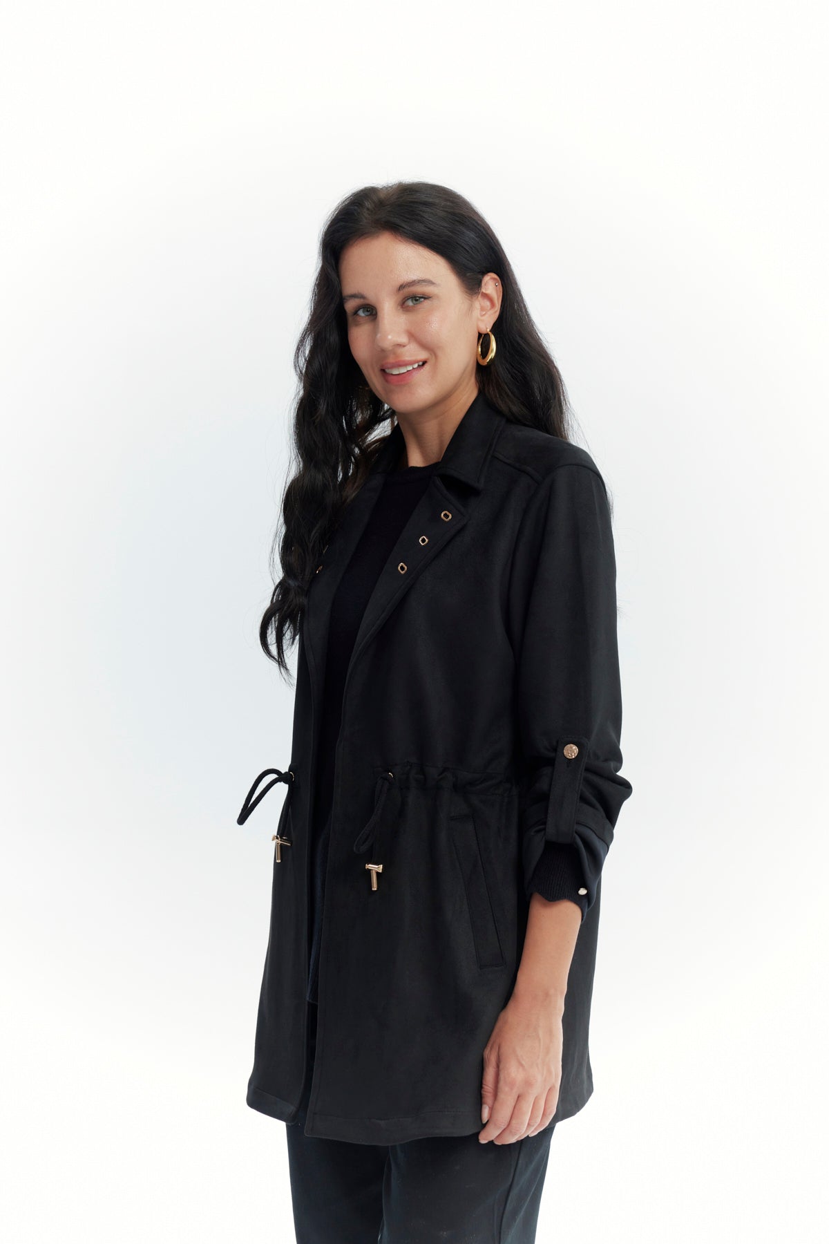 Chaqueta Mujer Regular Negro