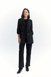 Chaqueta Mujer Regular Negro