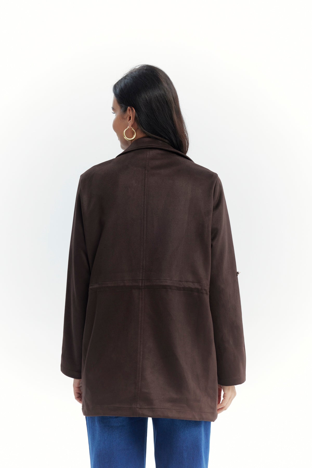 Chaqueta Mujer Regular Chocolate
