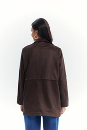 Chaqueta Mujer Regular Chocolate