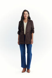 Chaqueta Mujer Regular Chocolate