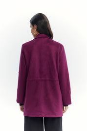 Chaqueta Mujer Regular Guinda