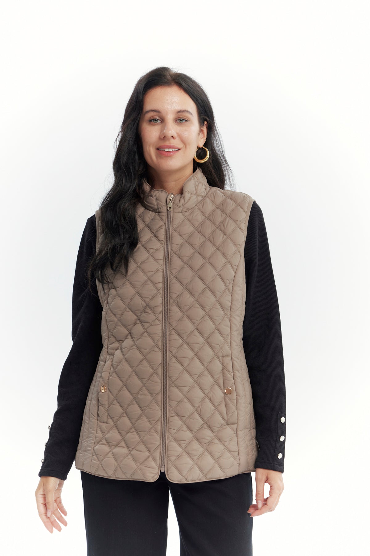 Parka Mujer Regular Beige
