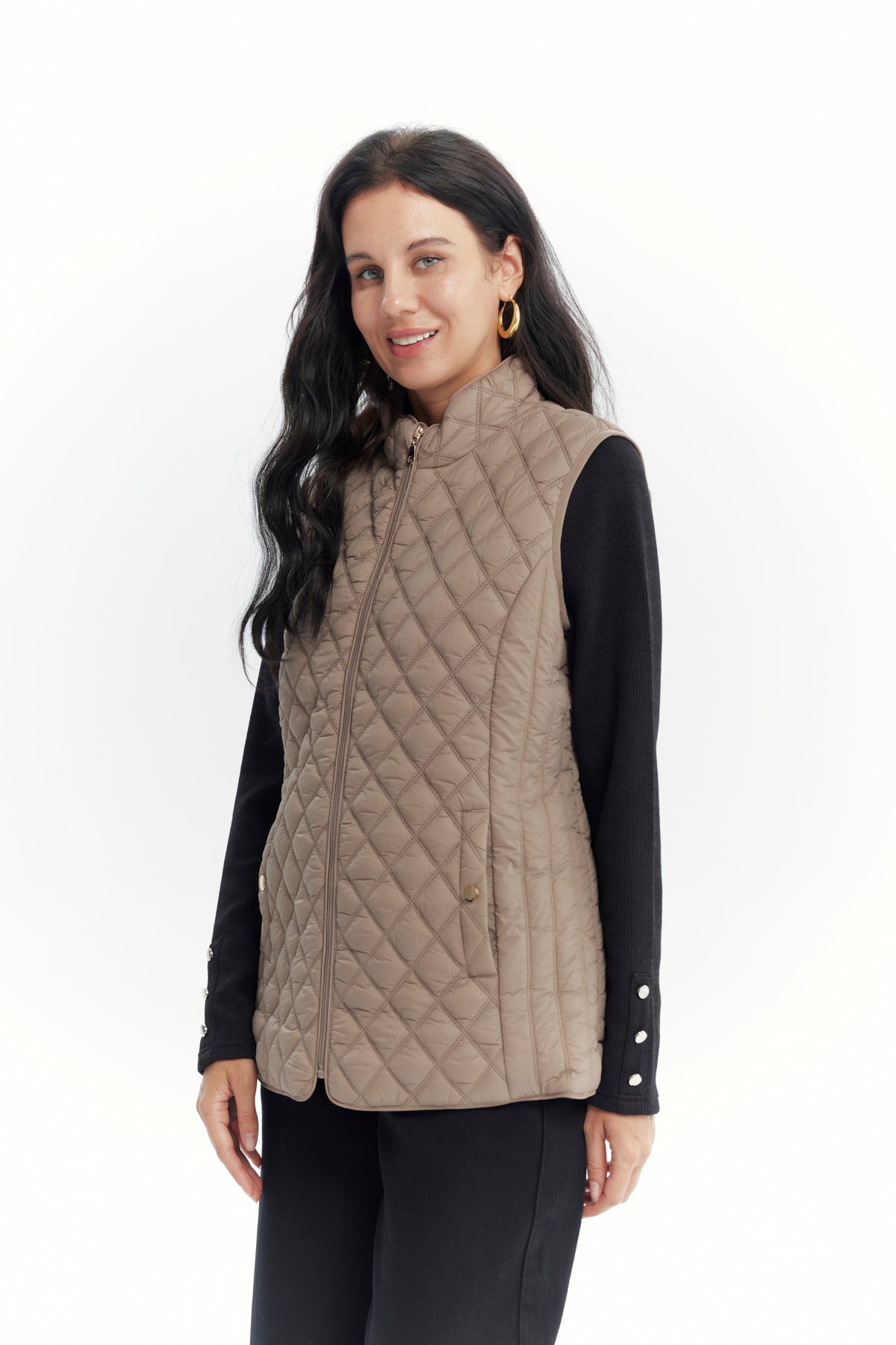 Parka Mujer Regular Beige