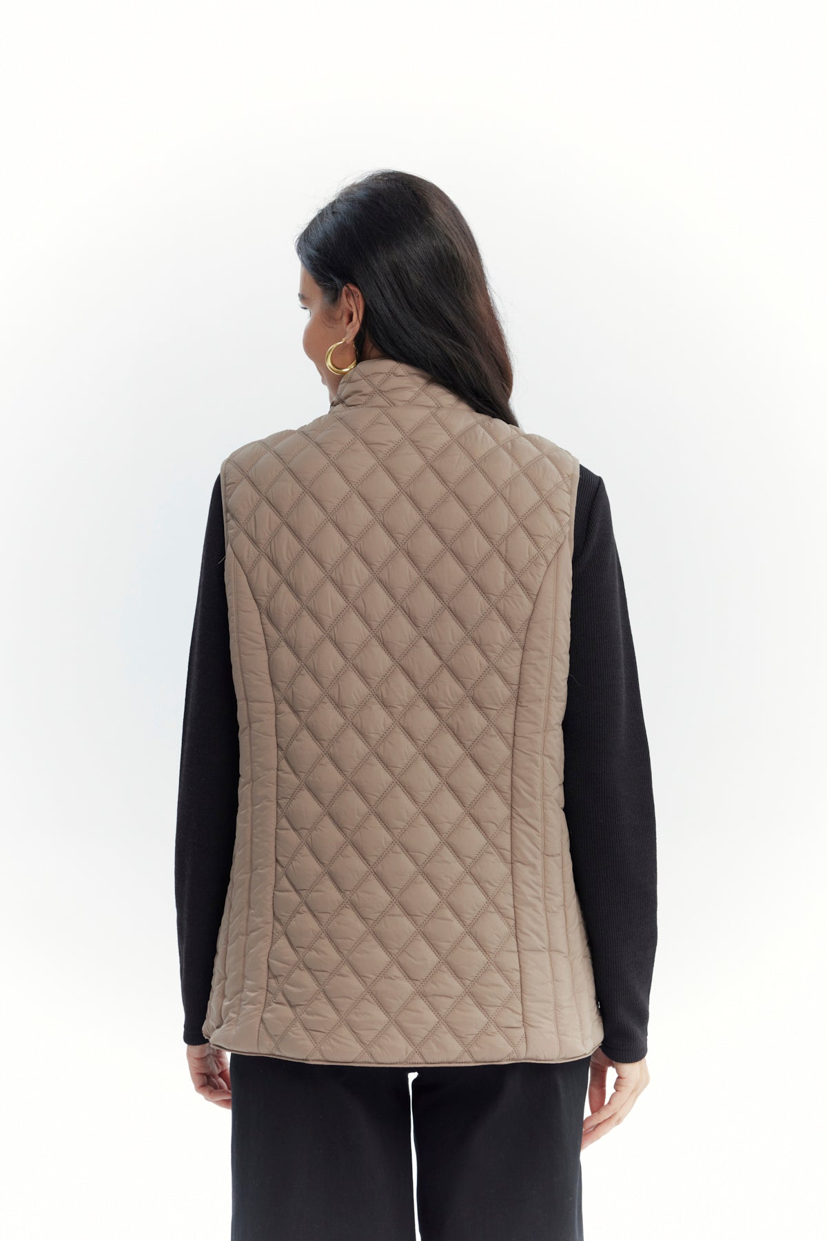 Parka Mujer Regular Beige