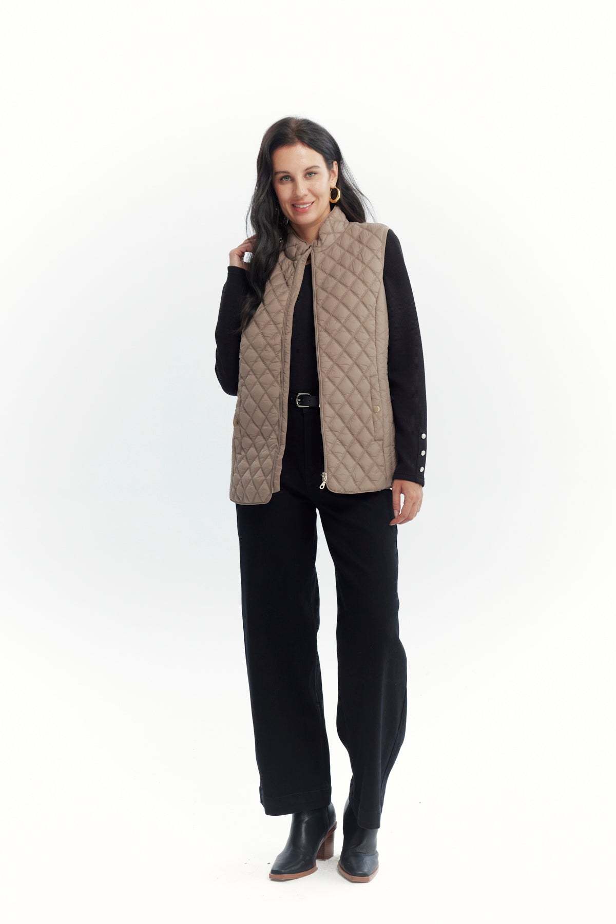 Parka Mujer Regular Beige