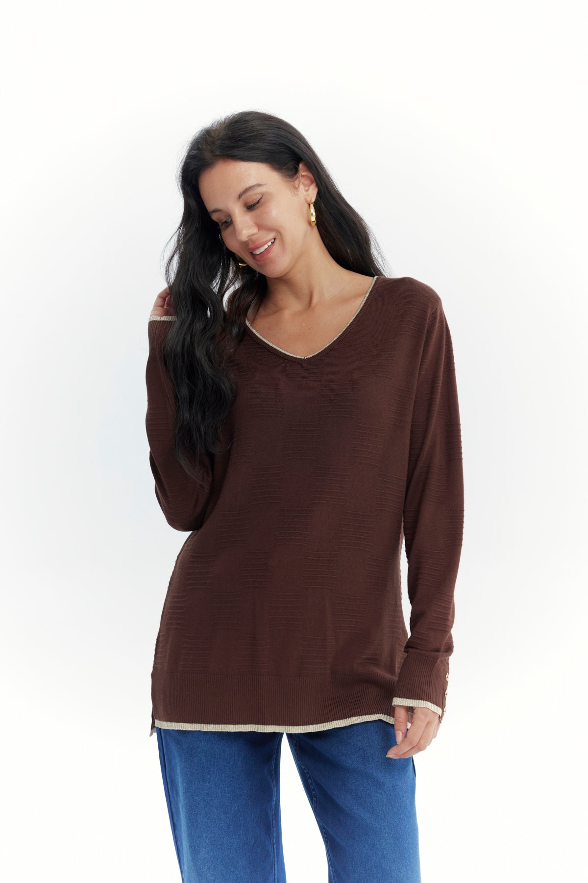 Sweater Mujer Classic Café