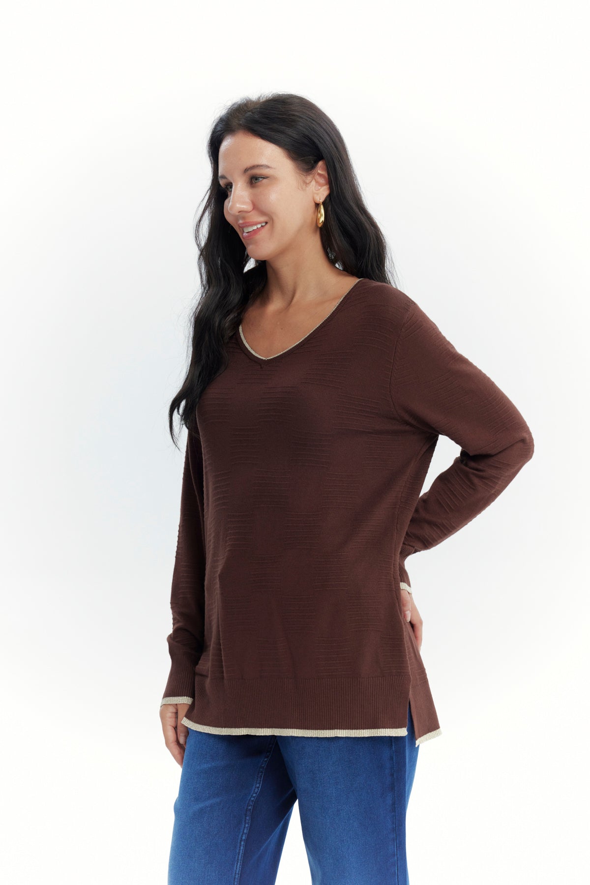 Sweater Mujer Classic Café