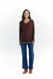 Sweater Mujer Classic Café