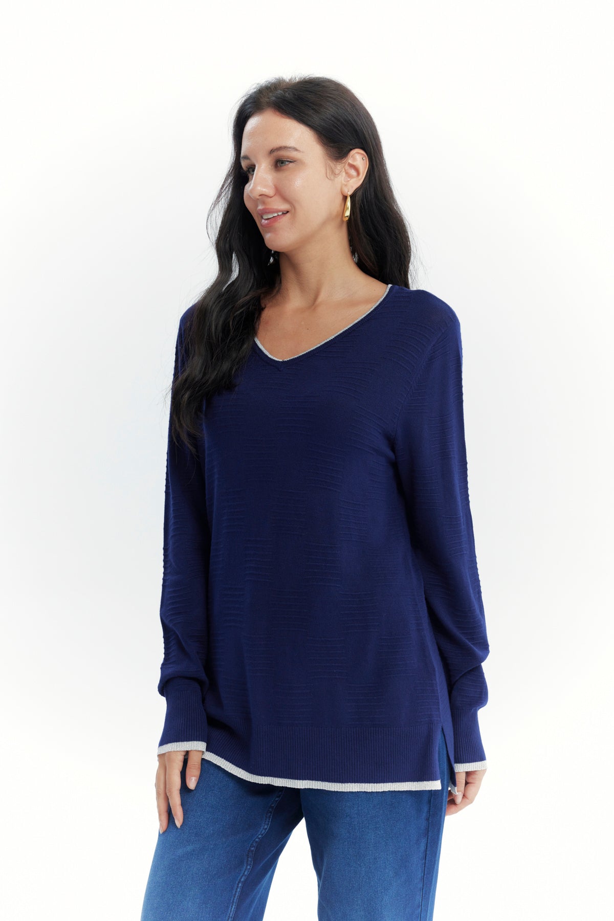 Sweater Mujer Classic Azul