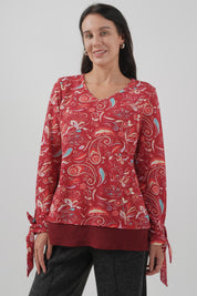 Sweater Mujer Regular Burdeo