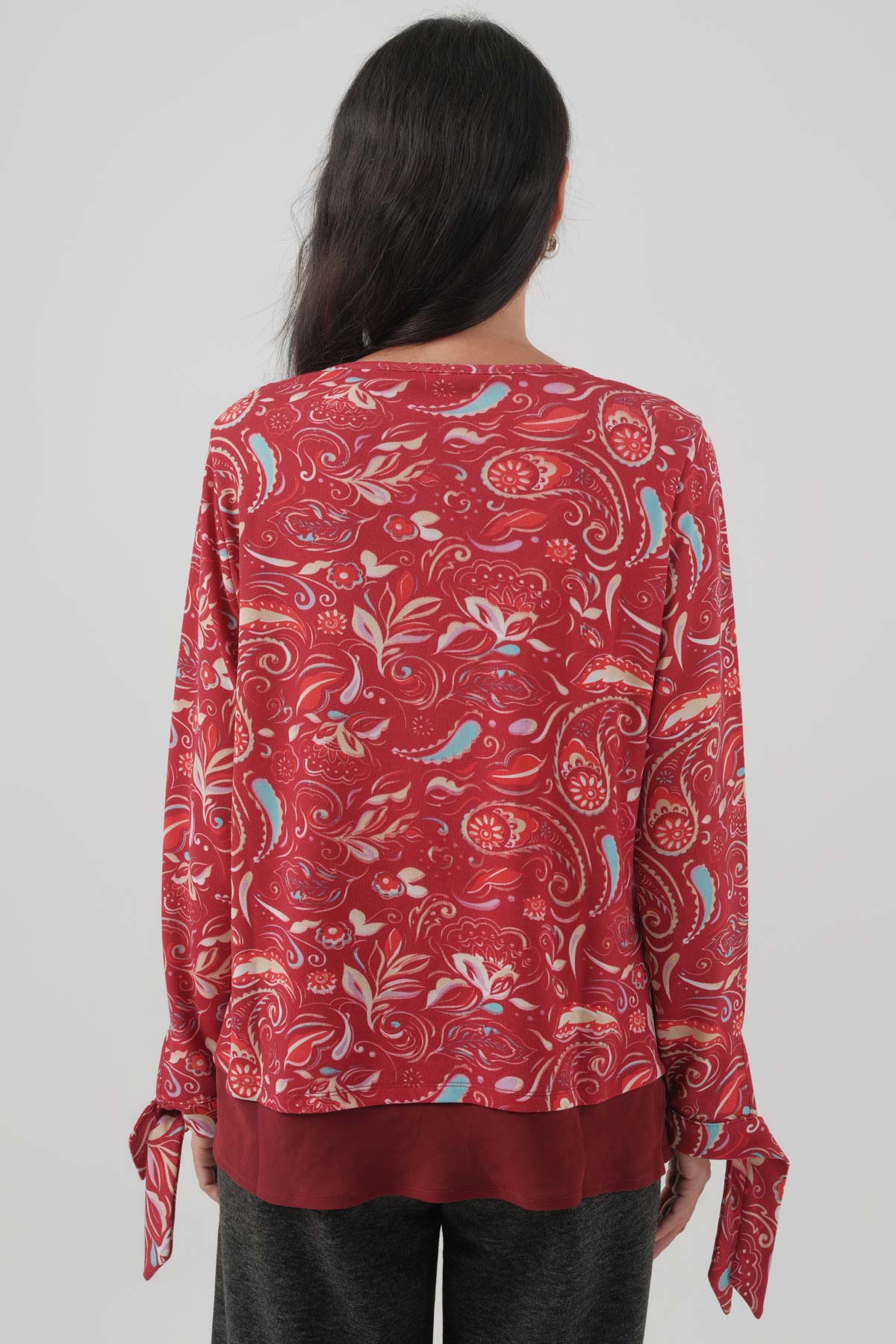 Sweater Mujer Regular Burdeo