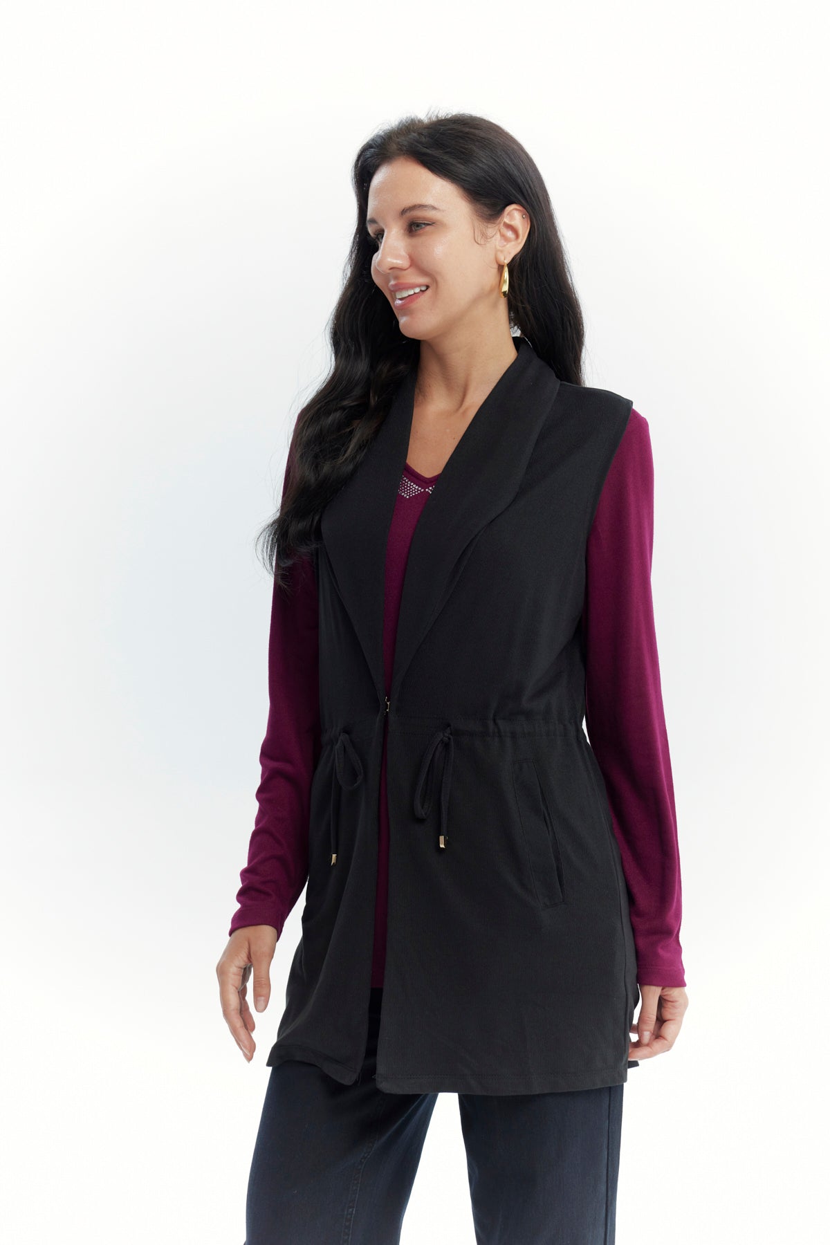 Sweater Mujer Regular Negro