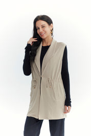 Sweater Mujer Regular Beige Oscuro