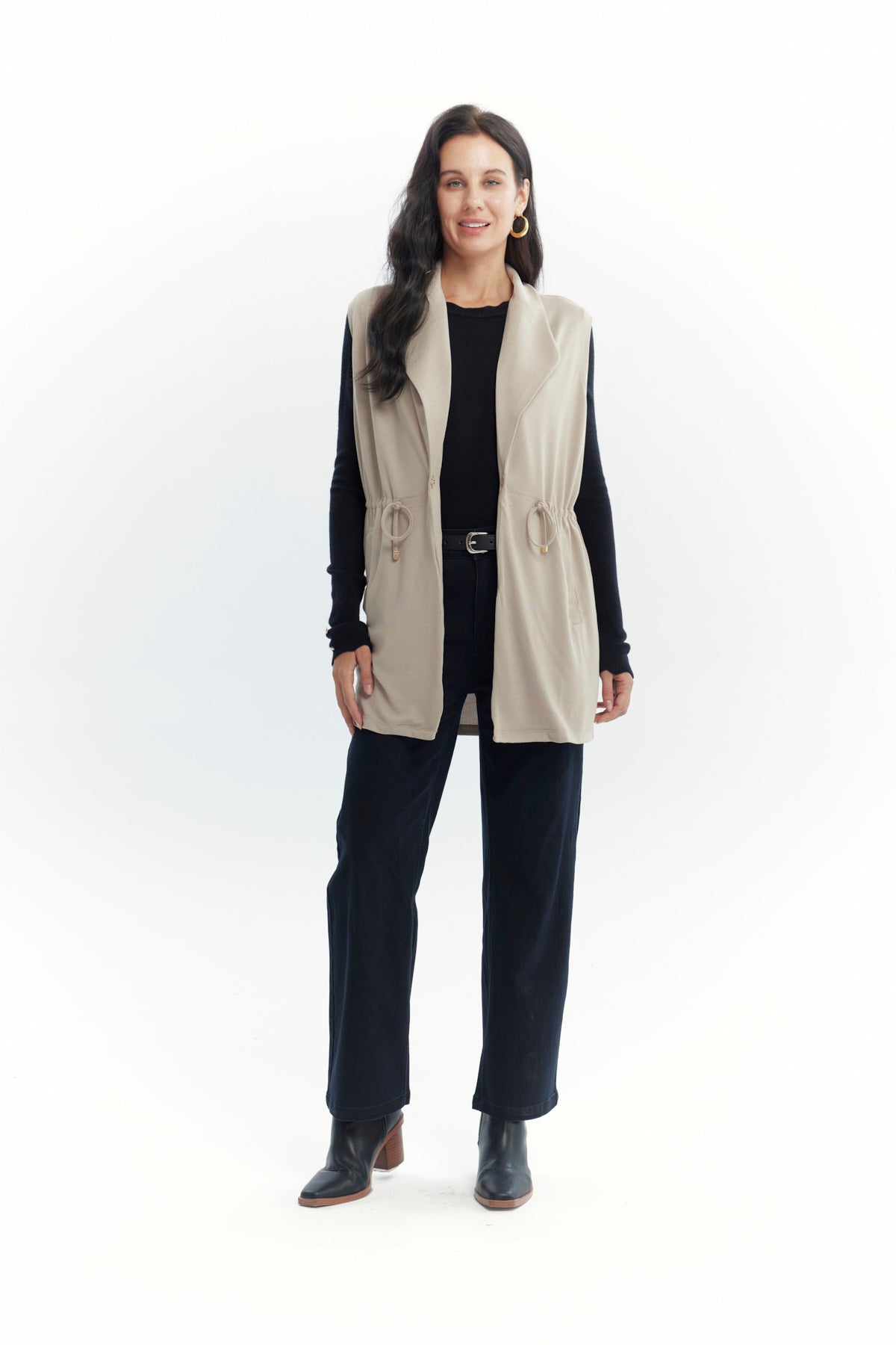 Sweater Mujer Regular Beige Oscuro