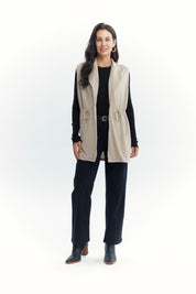 Sweater Mujer Regular Beige Oscuro
