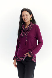Sweater Mujer Regular Guinda
