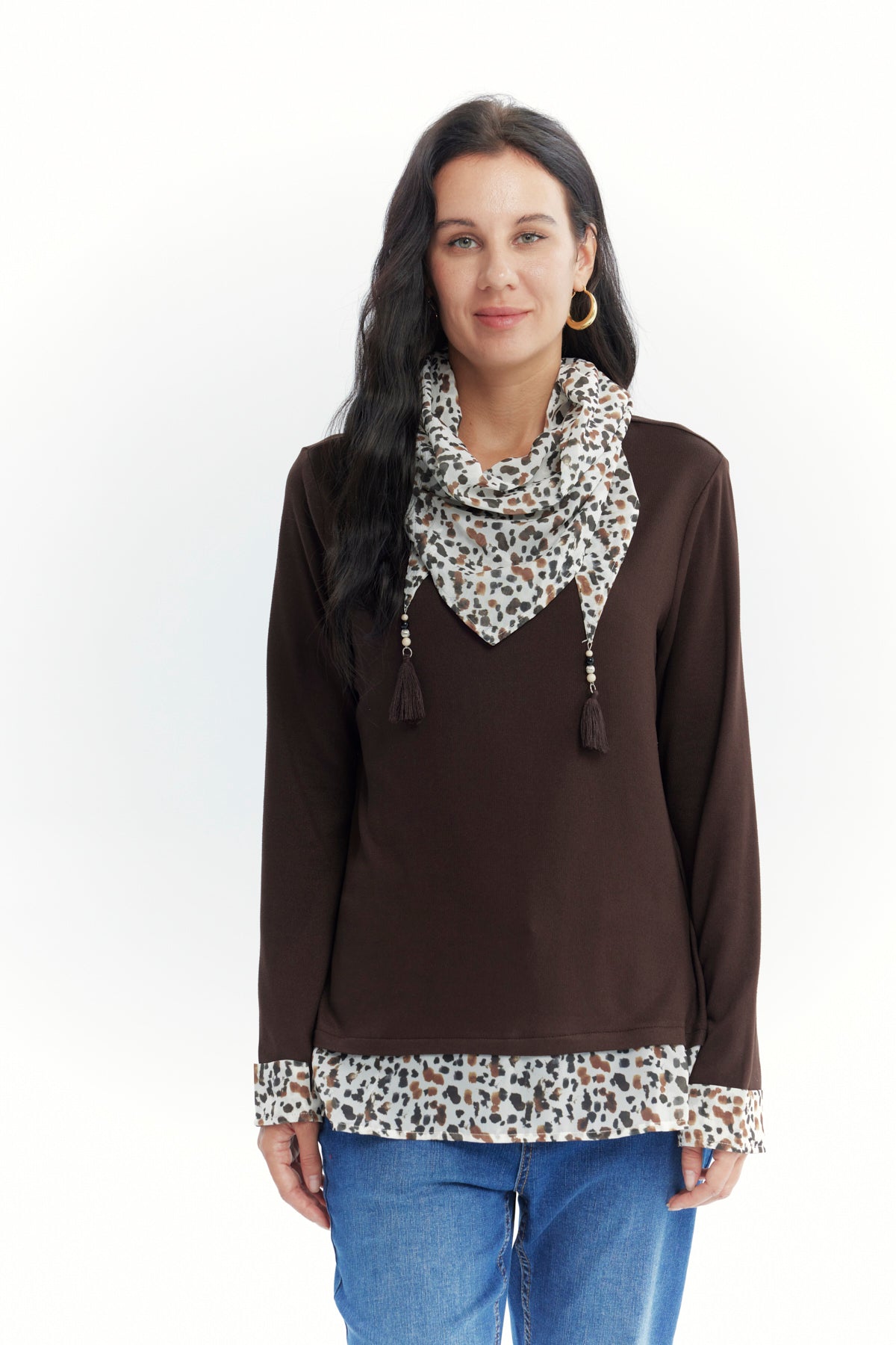 Sweater Mujer Regular Chocolate