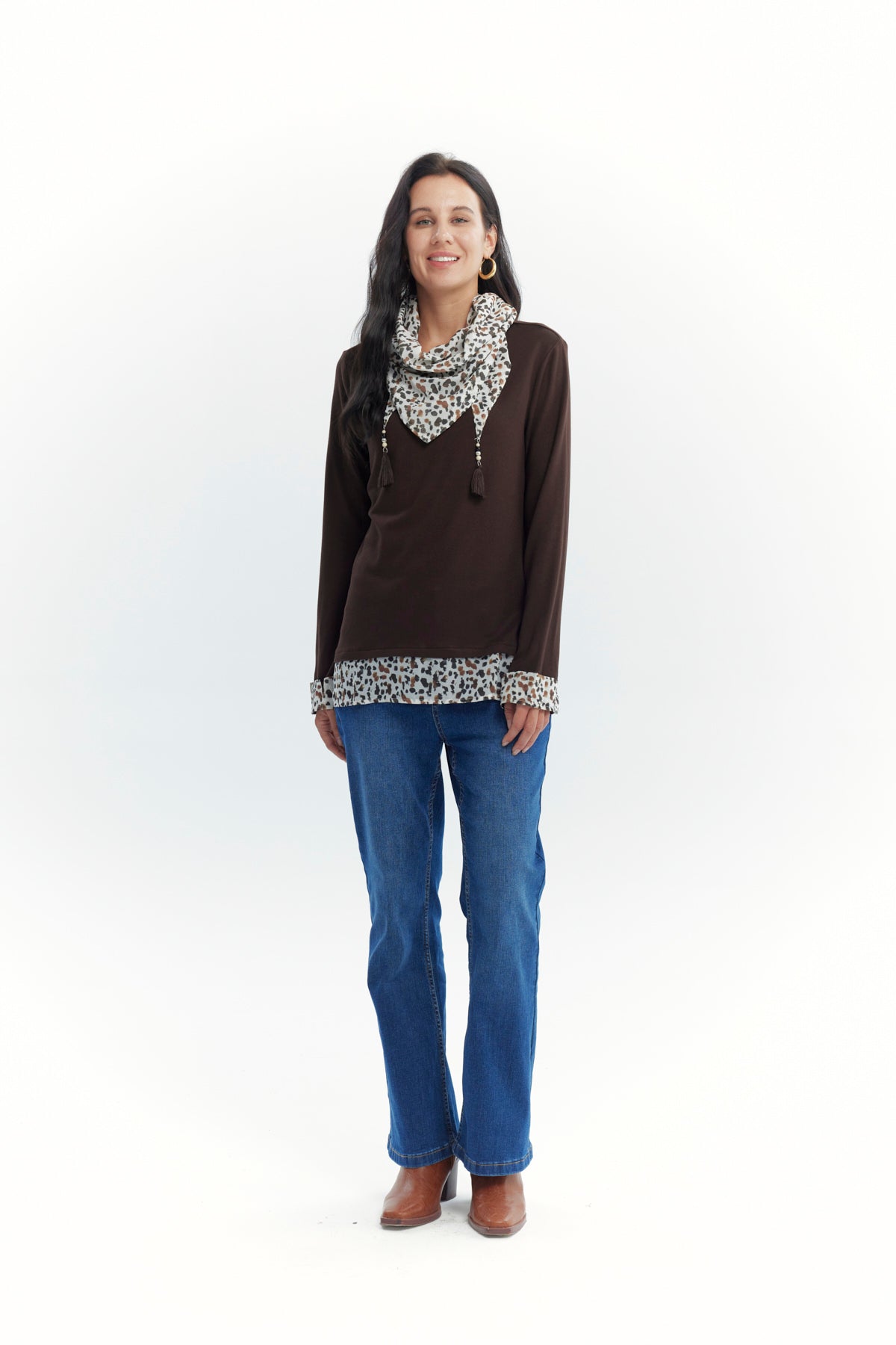 Sweater Mujer Regular Chocolate
