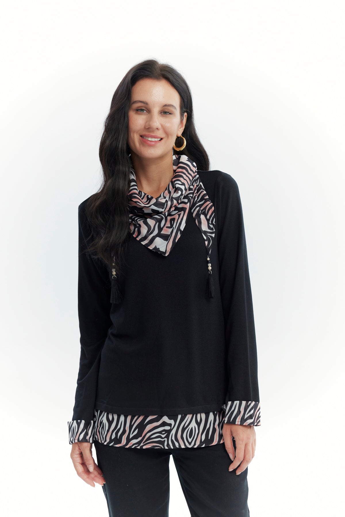 Sweater Mujer Regular Negro