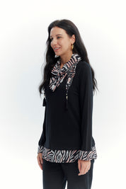 Sweater Mujer Regular Negro