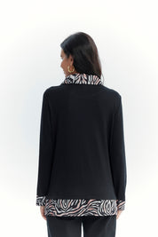 Sweater Mujer Regular Negro