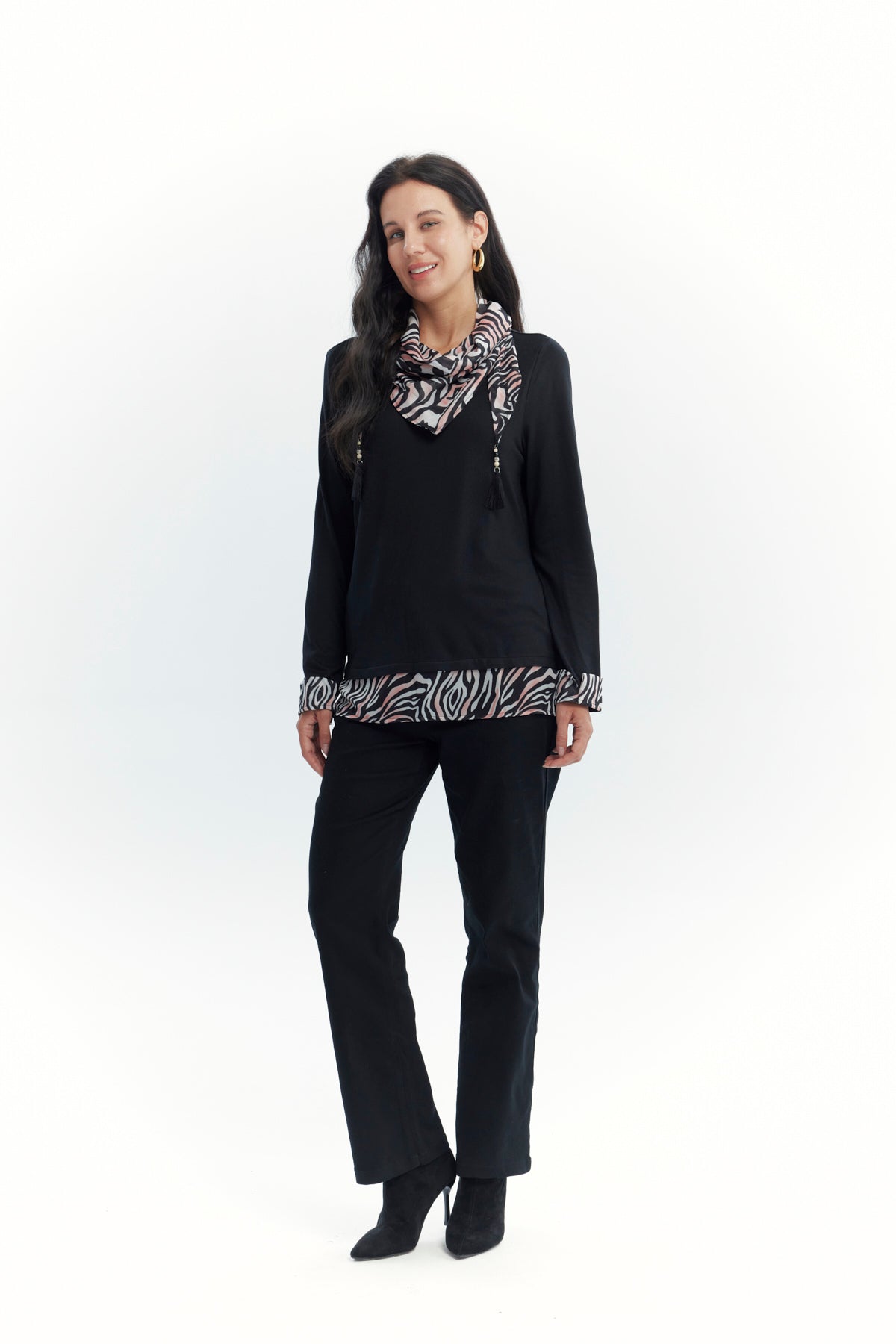 Sweater Mujer Regular Negro