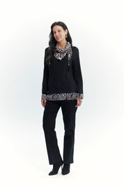 Sweater Mujer Regular Negro