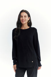 Sweater Mujer Regular Negro