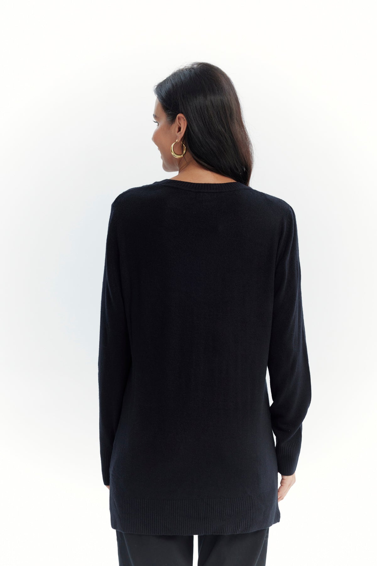 Sweater Mujer Regular Negro